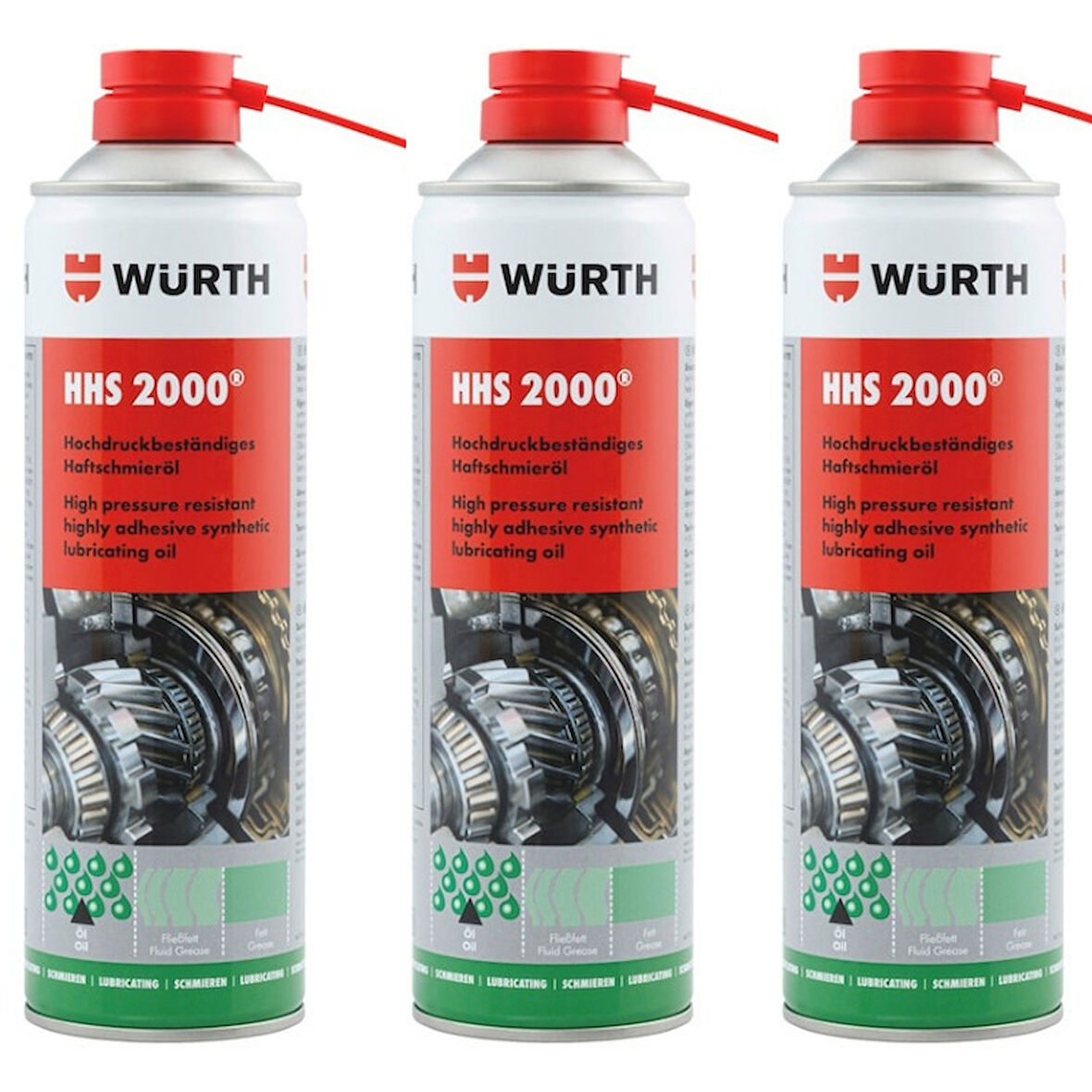 Würth Tutunma Özellikli Yağlama Spreyi - HHS 2000 500 ml x3