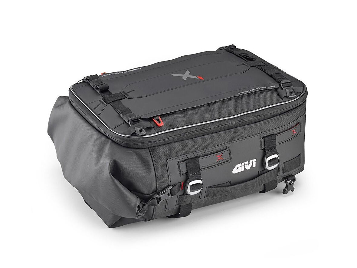 Givi XL02 Suya Dayanıklı Roll Top Genişleyebilir Sele Çantası – 25LT / 35LT Cargo Bag