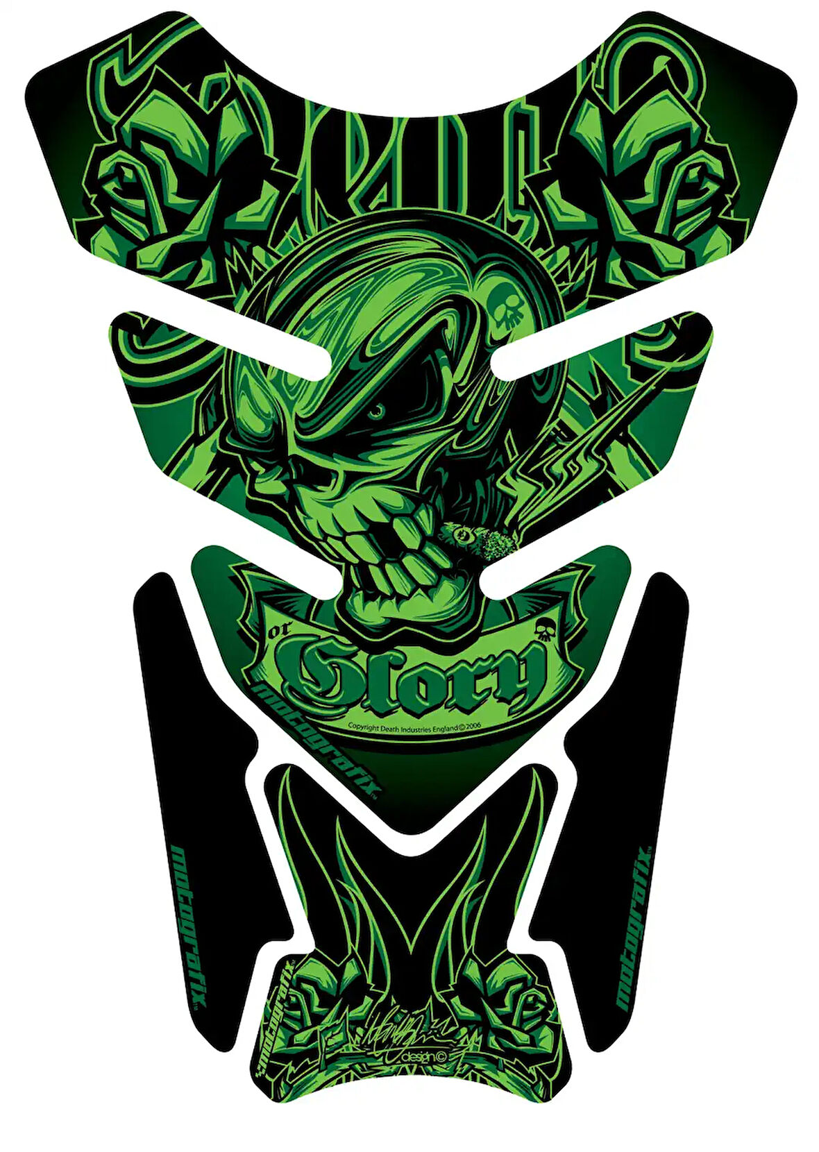 Motografix Death or Glory Tankpad Green