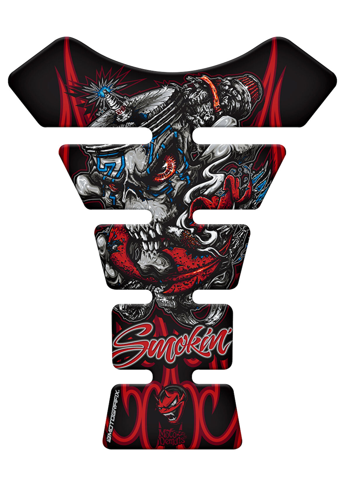 Motografix Smokin Skull Tankpad