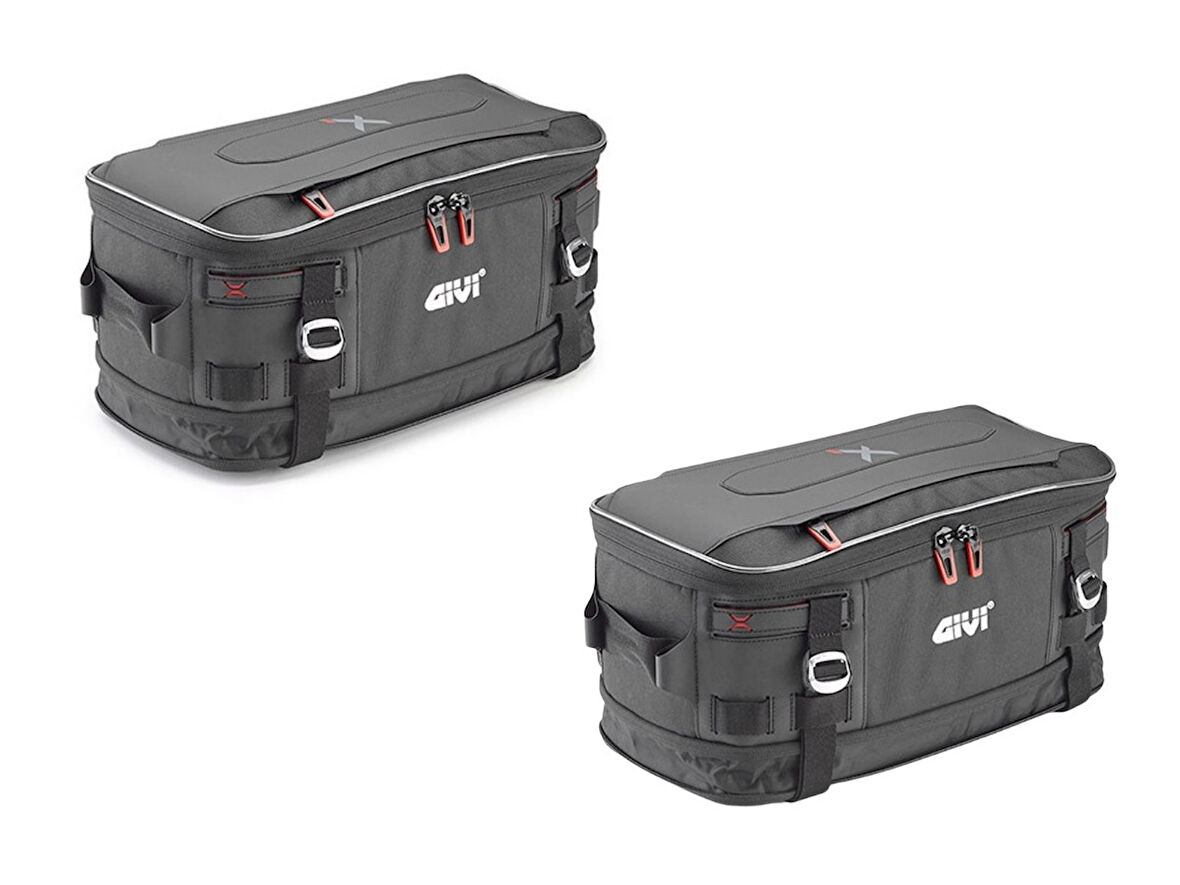 Givi XL01 Suya Dayanıklı Genişleyebilir Sele Çantası – 15LT / 20LT Cargo Bag (2 adet)