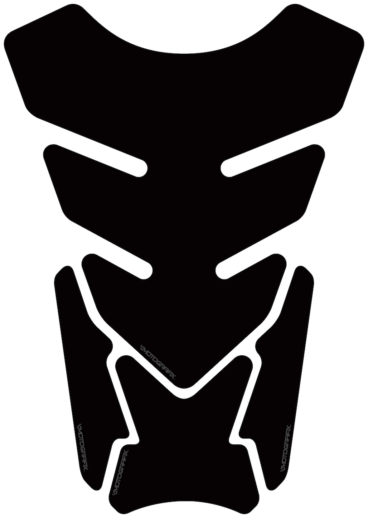 Motografix Plain Quadrapad Black Tankpad 