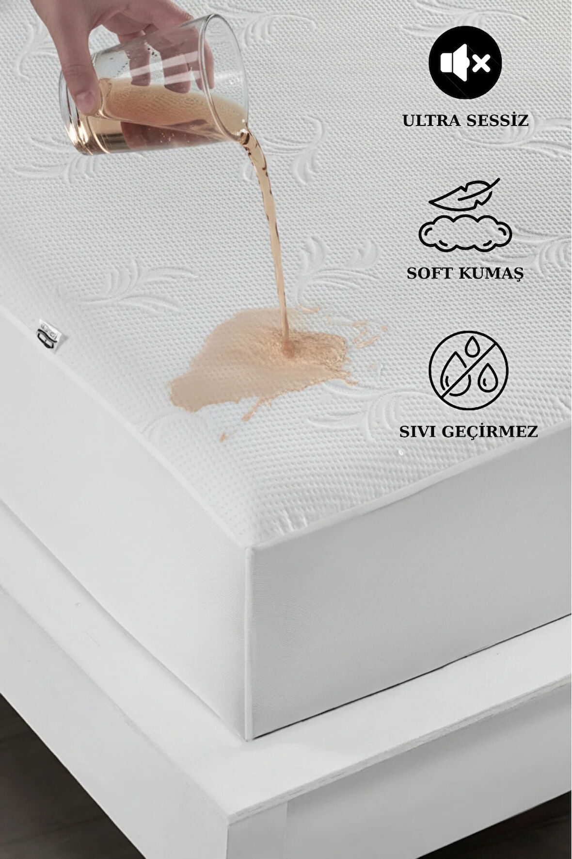 Formeya Soft Sessiz Sıvı Geçirmez Yatak Koruyucu Alez