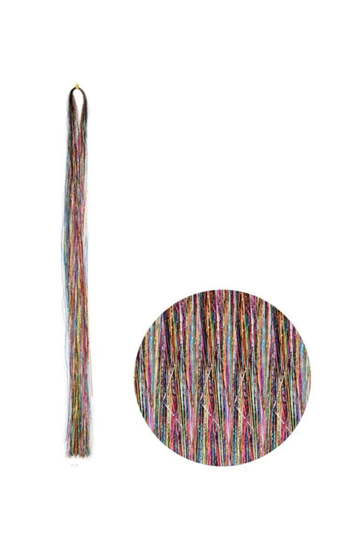 Saç Simi - Hair Tinsel Karışık Renkli