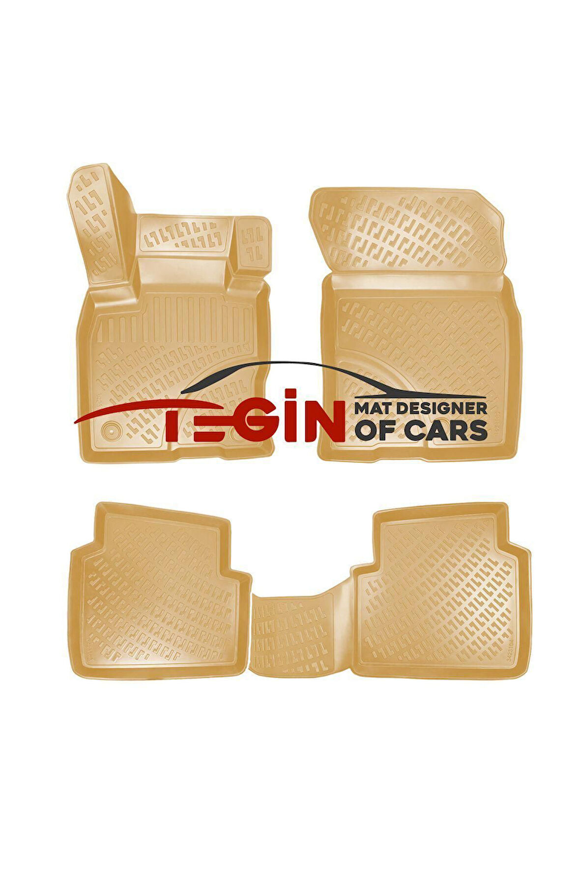 Honda Accord 2002-2008 3D Havuzlu Paspas Bej