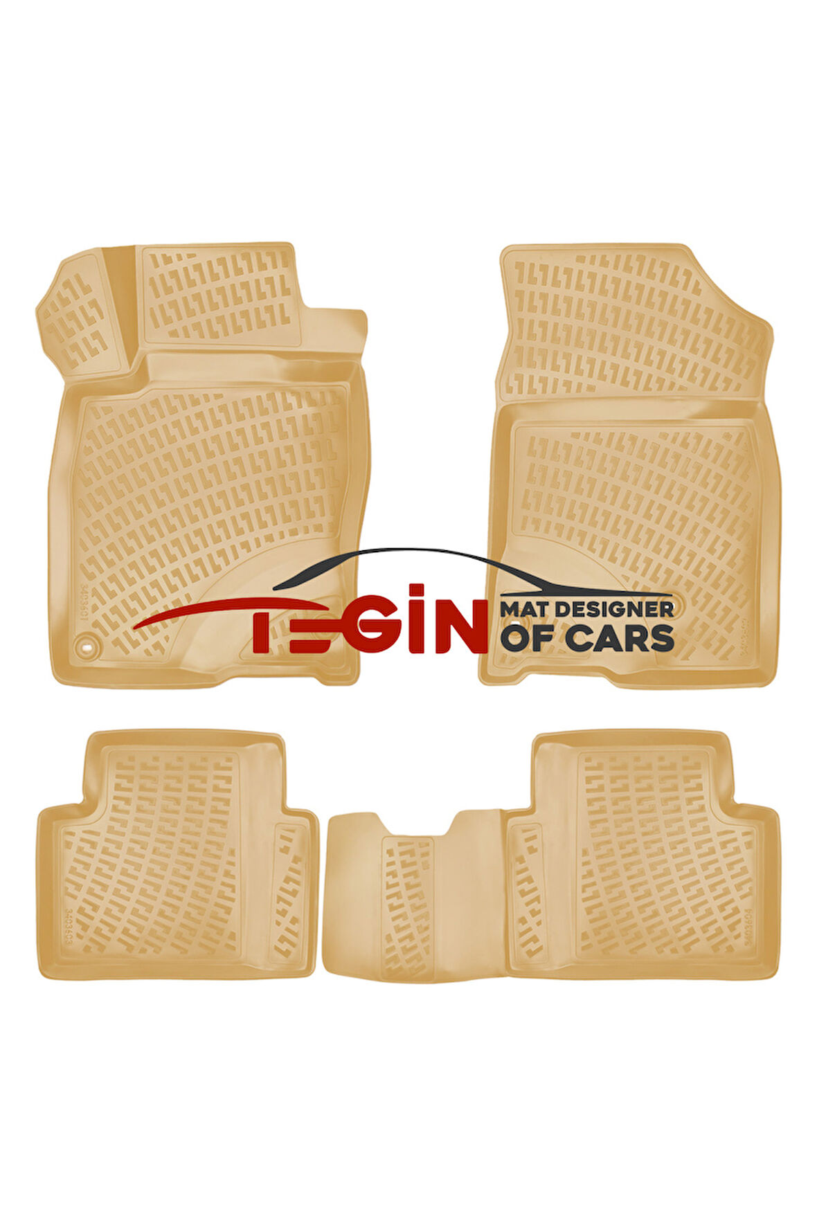 Hyundai Elantra 2015 Sonrası 3D Havuzlu Paspas Bej