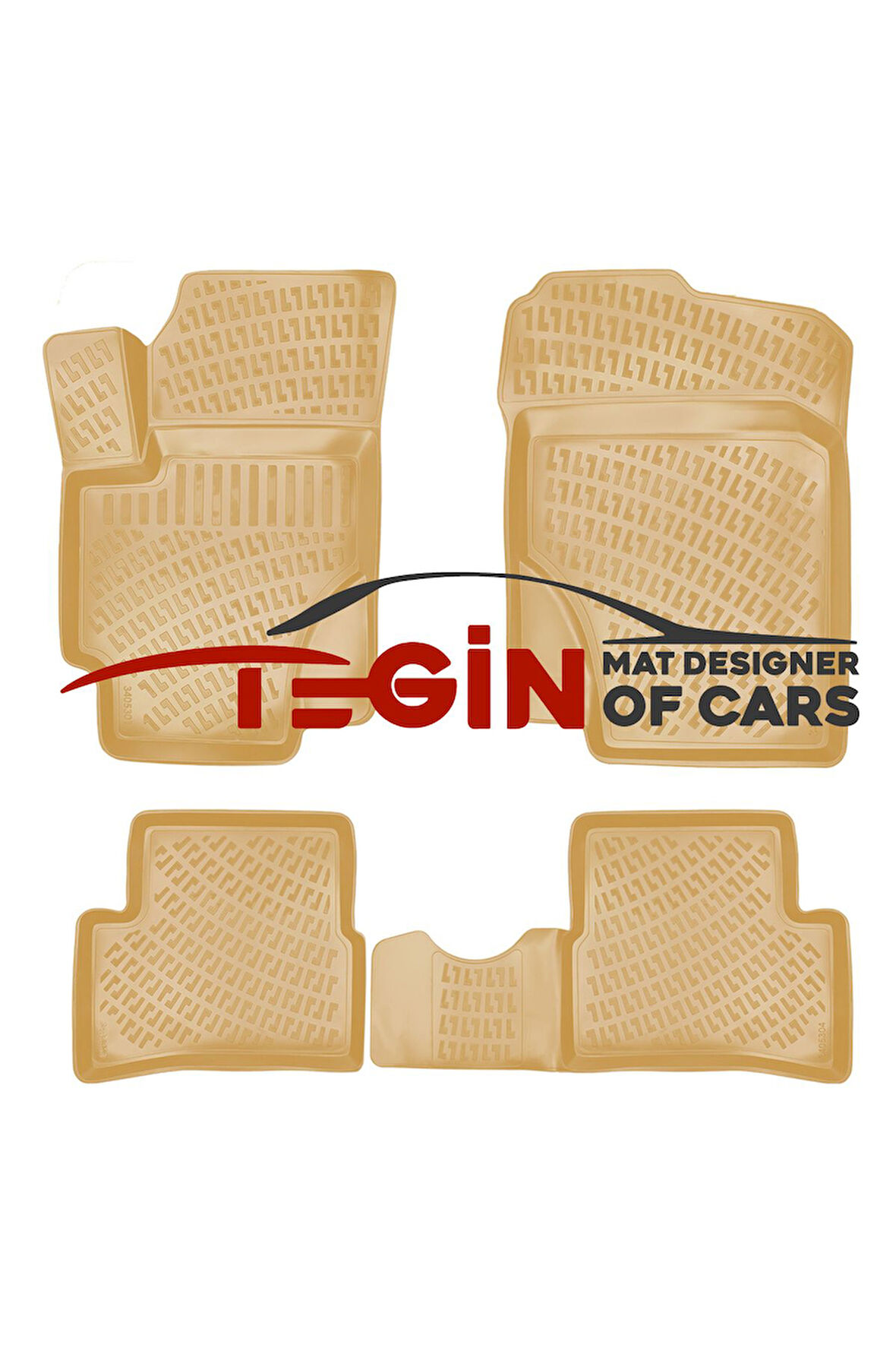 Hyundai Santa Fe 2009 Uyumlu 3D Havuzlu Paspas Bej