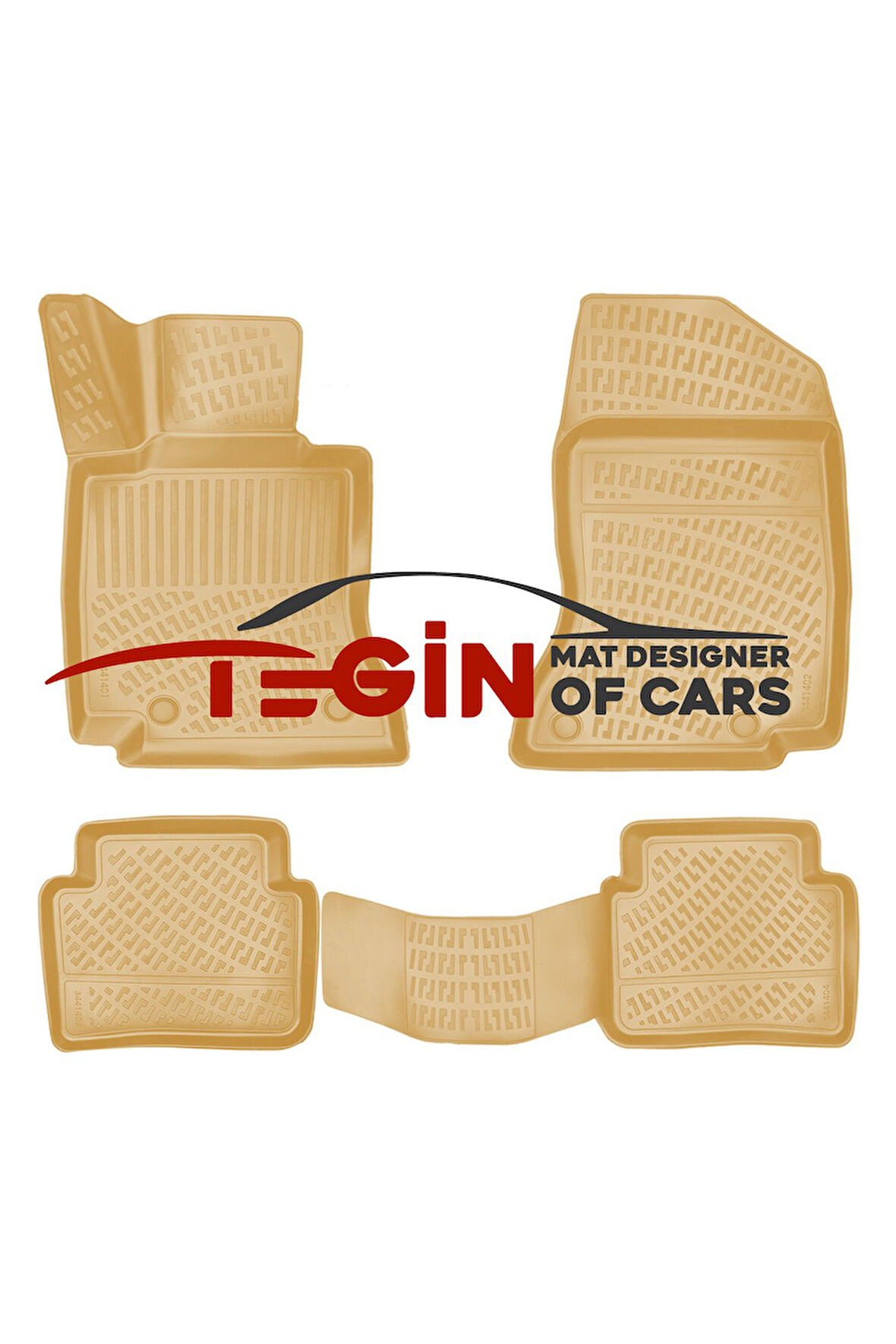 Mercedes CLK W209 2009 3D Havuzlu Paspas Bej