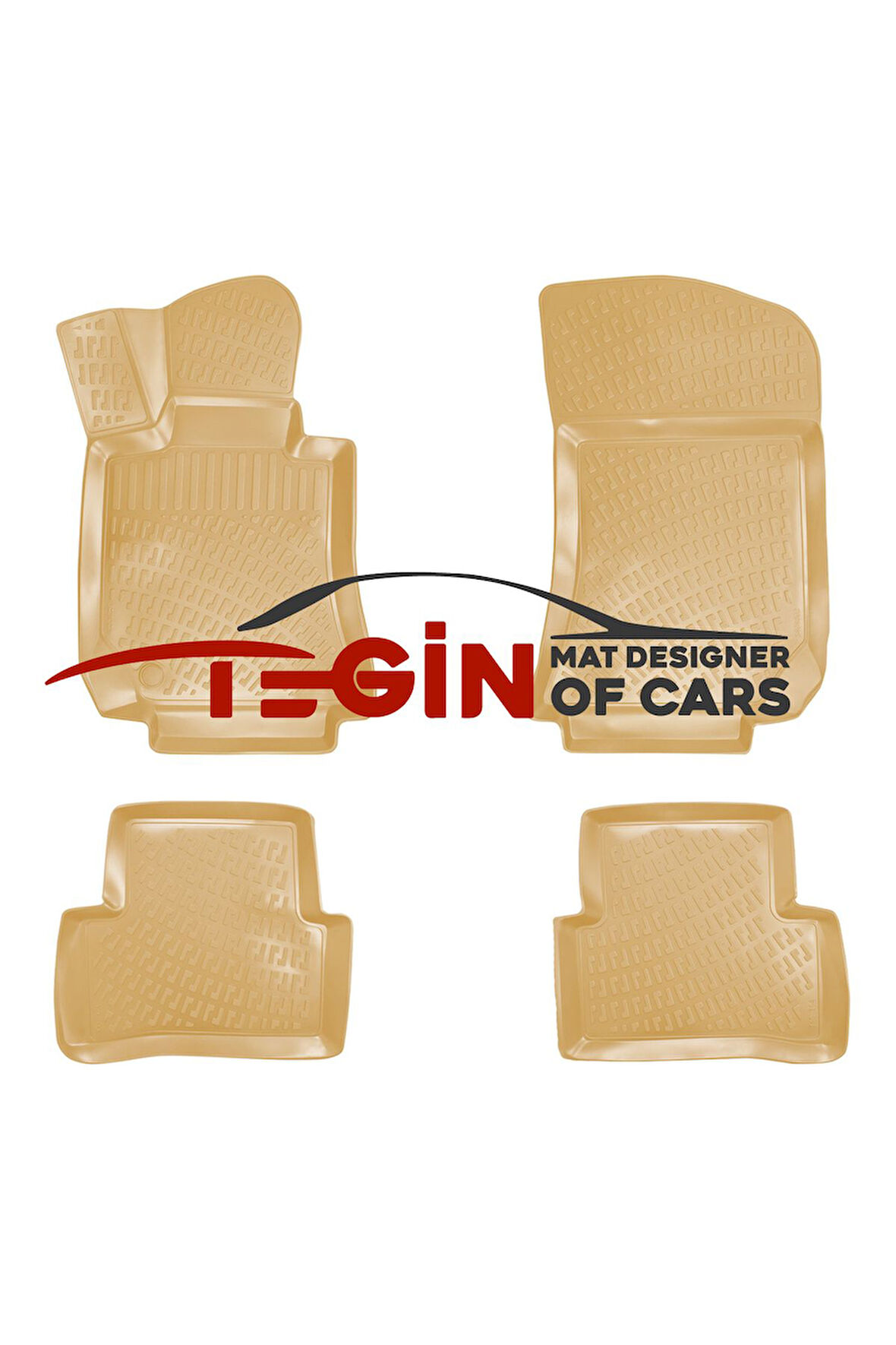 Mercedes E serisi W123 1977 3D Havuzlu Paspas Bej