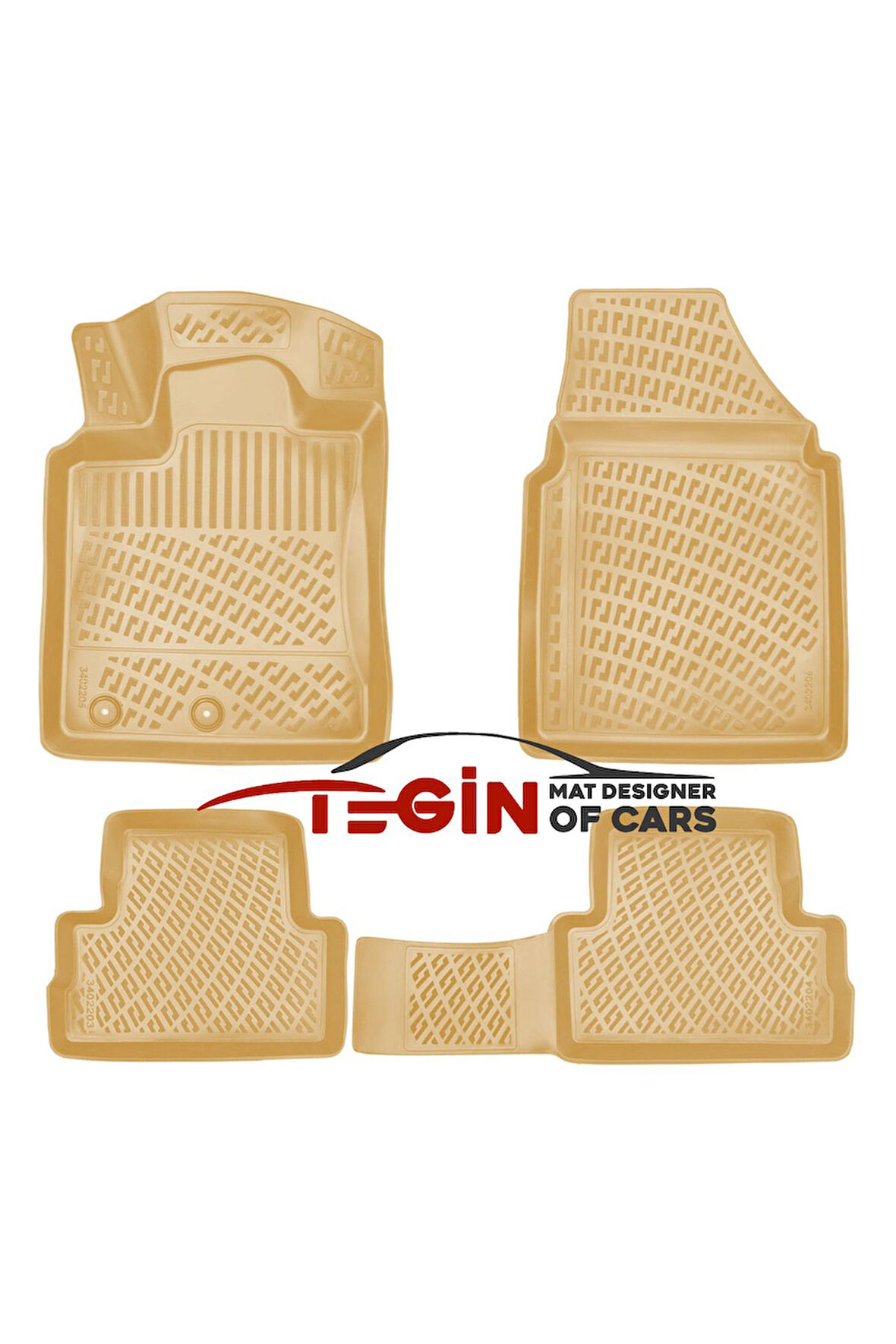 Nissan Qashqai 2009 3D Havuzlu Paspas Bej