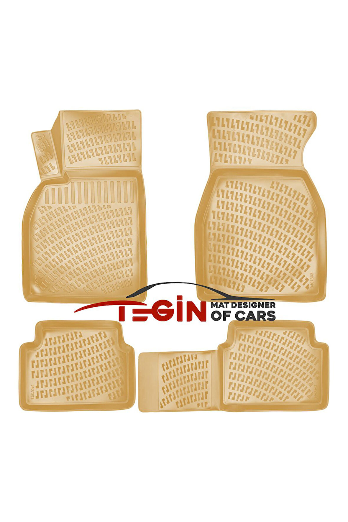 Renault Megane 2 2003 3D Havuzlu Paspas Bej