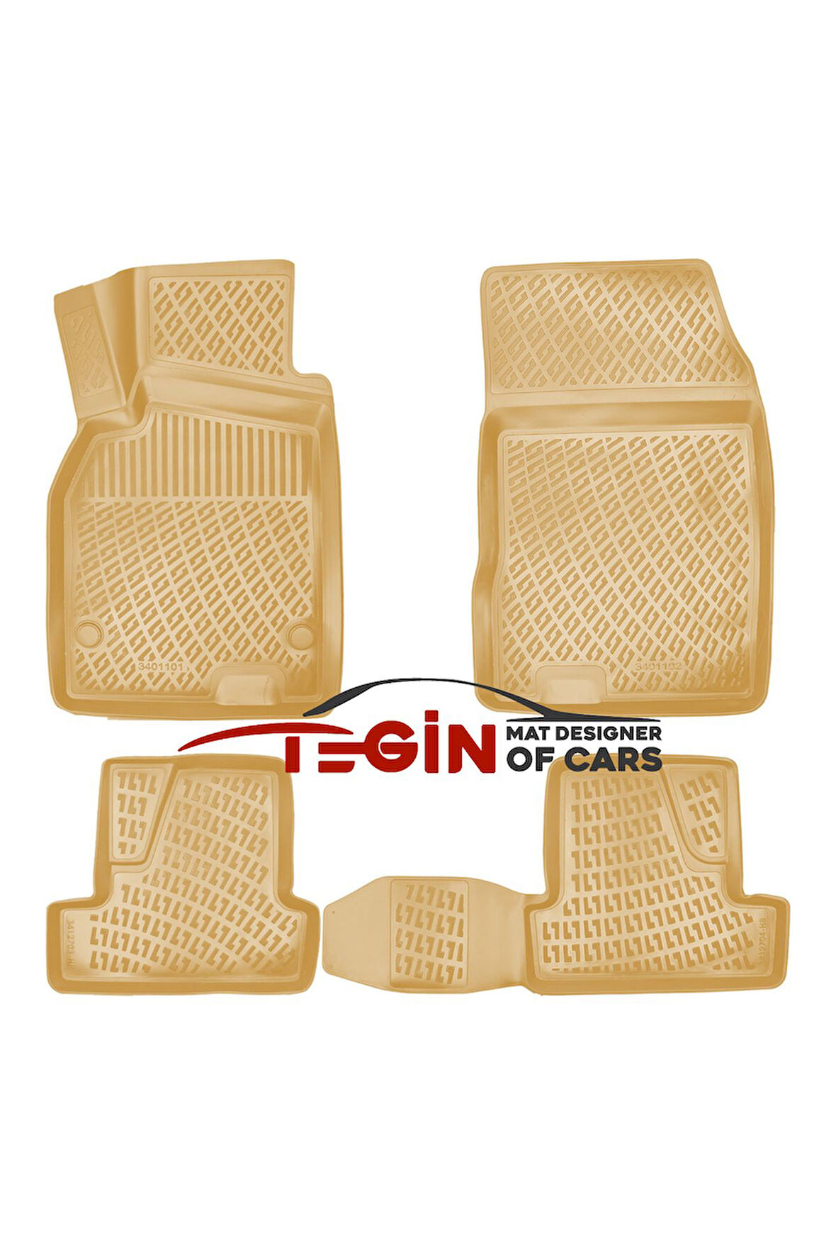 Renault Megane 3 STW 2012 3D Havuzlu Paspas Bej