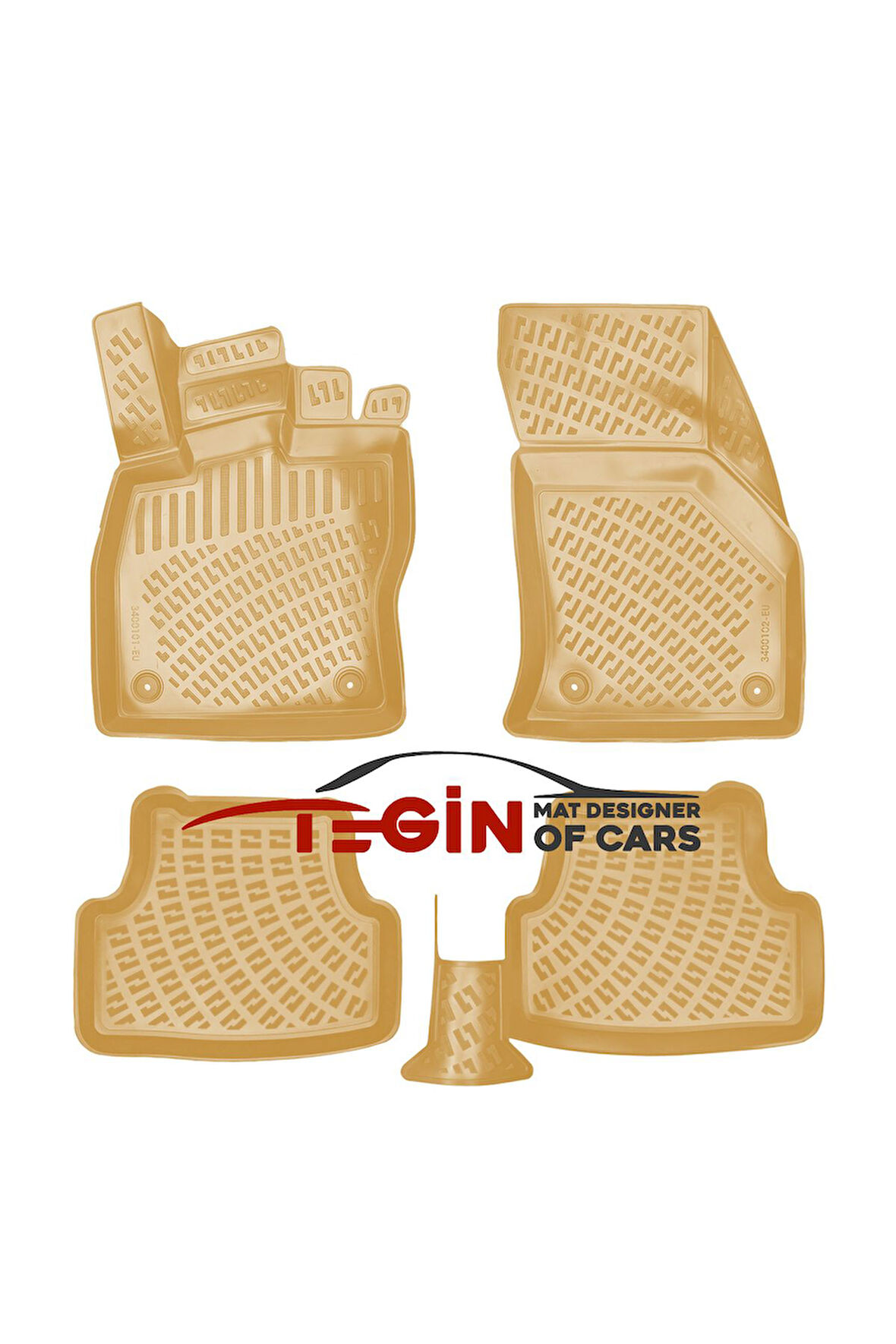 Seat Ateca 2021 3D Havuzlu Paspas Bej