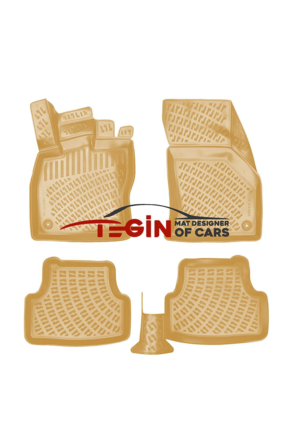 Seat Leon 2016 3D Havuzlu Paspas Bej