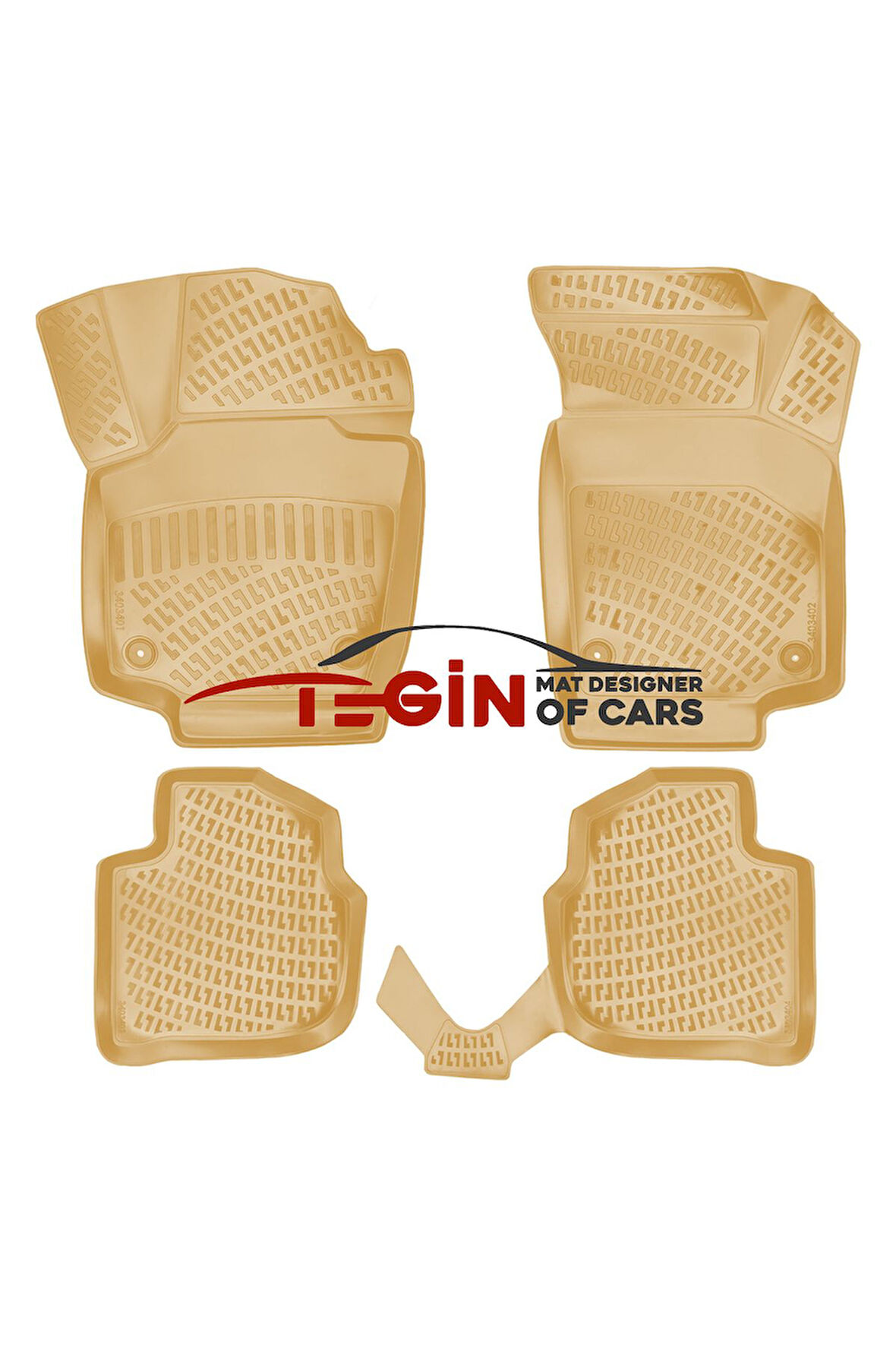 Seat Toledo 2021 3D Havuzlu Paspas Bej