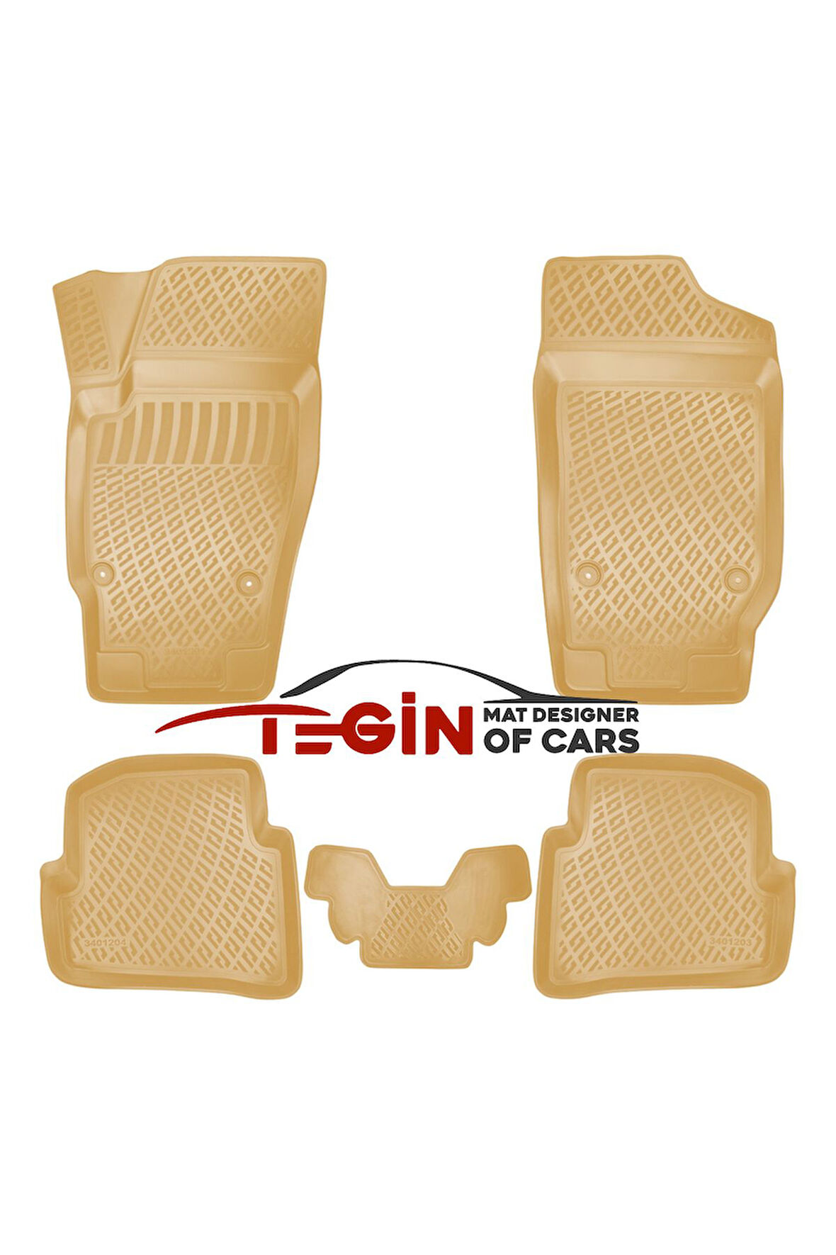 Skoda Fabia 2006 3D Havuzlu Paspas Bej