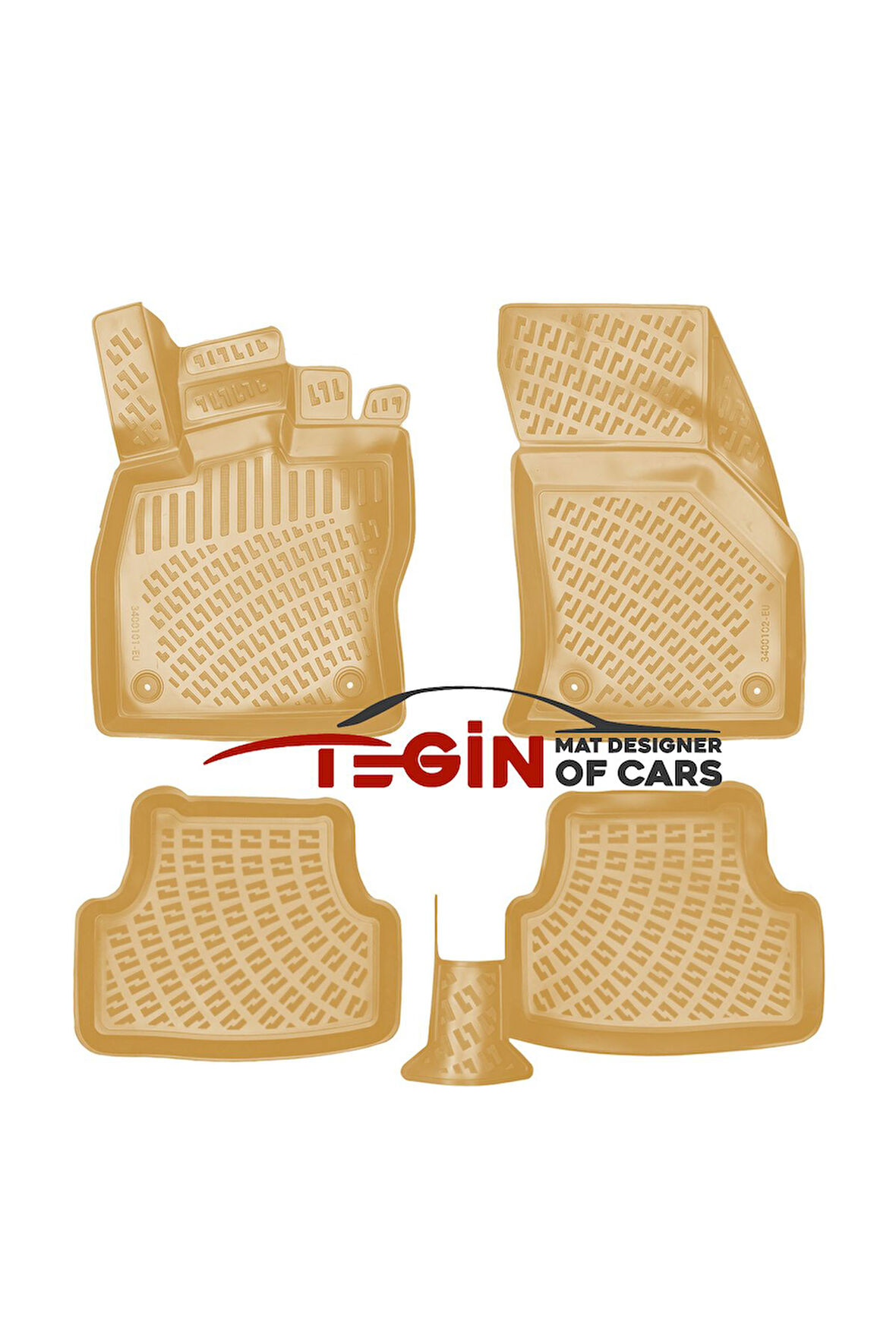 Skoda Karoq 2023 3D Havuzlu Paspas Bej