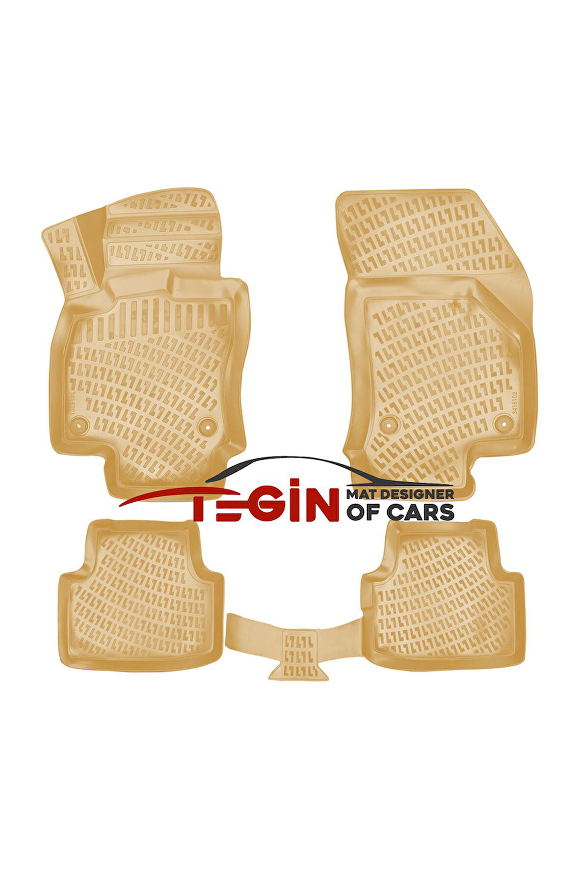 Skoda Octavia 2013 3D Havuzlu Paspas Bej