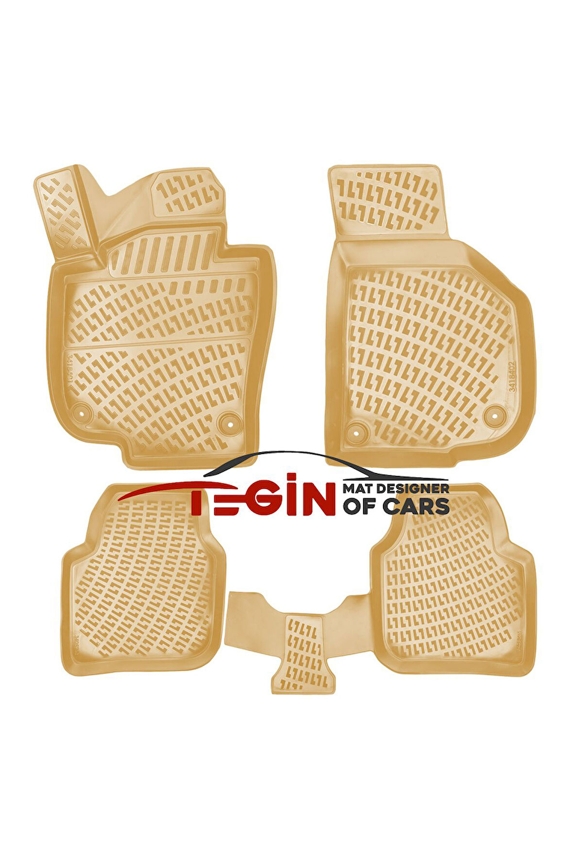 Skoda Super B 2015 3D Havuzlu Paspas Bej