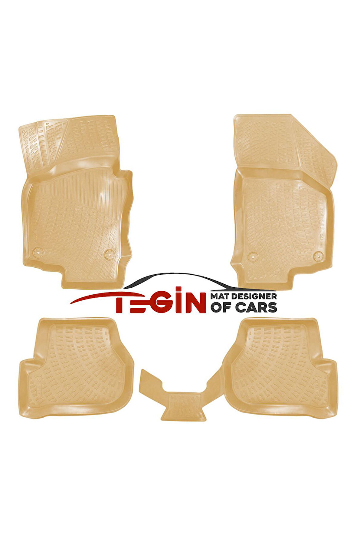 Volkswagen Golf 6 2008-2012 3D Havuzlu Paspas Bej