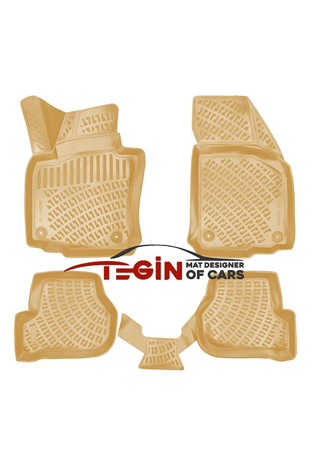 Volkswagen Jetta 2005-2011 3D Havuzlu Paspas Bej