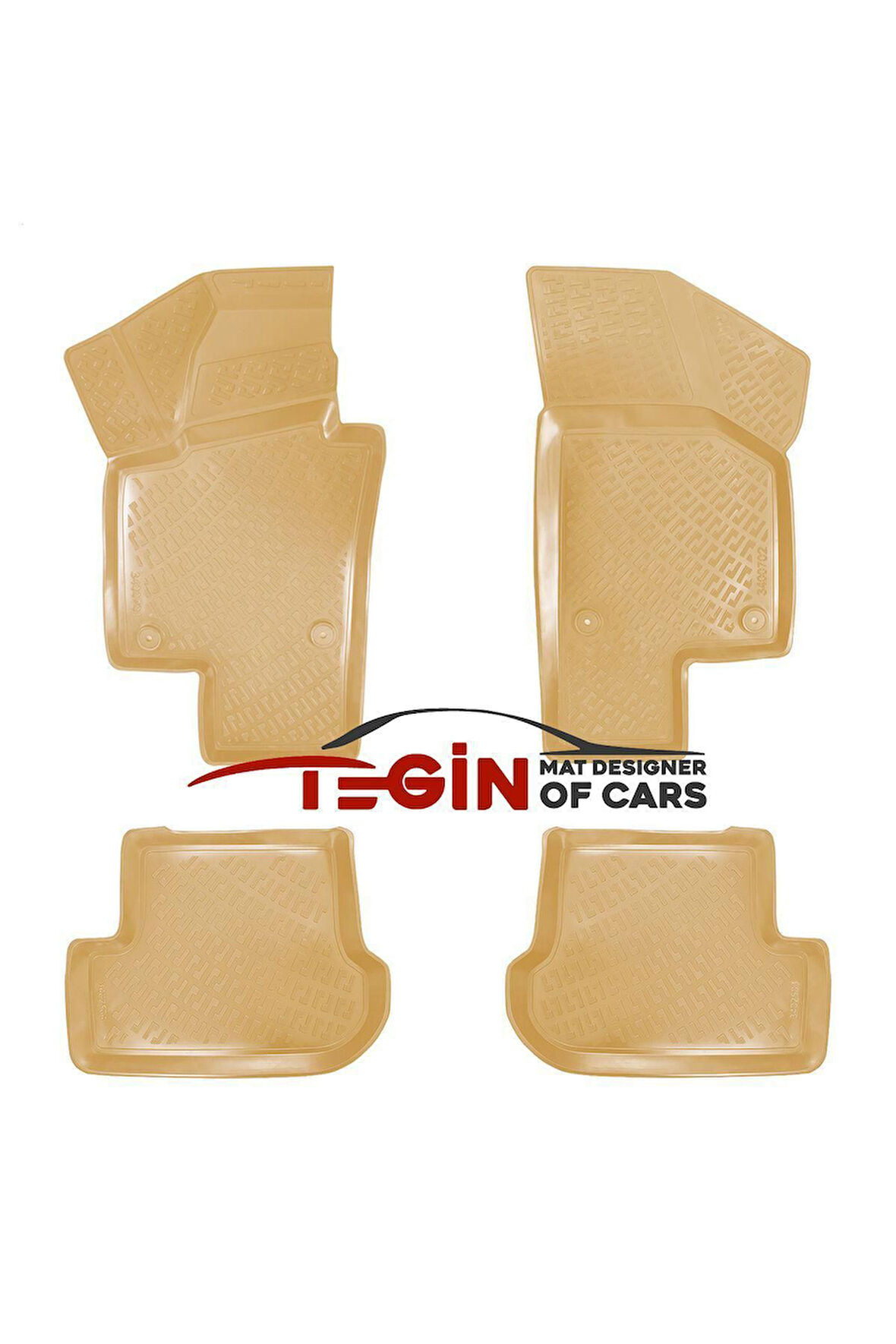 Volkswagen New Beetle 2003 3D Havuzlu Paspas Bej