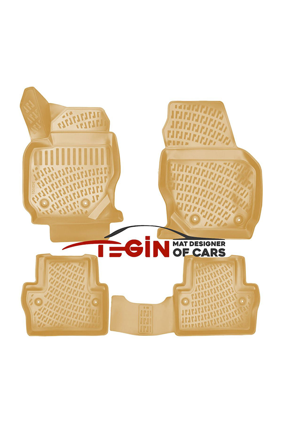 Volvo V70 2020 3D Havuzlu Paspas Bej