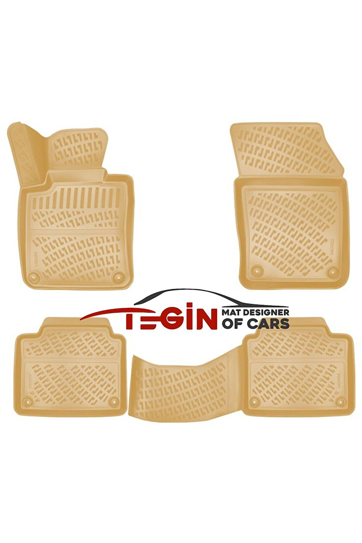 Volvo V90 2020 3D Havuzlu Paspas Bej