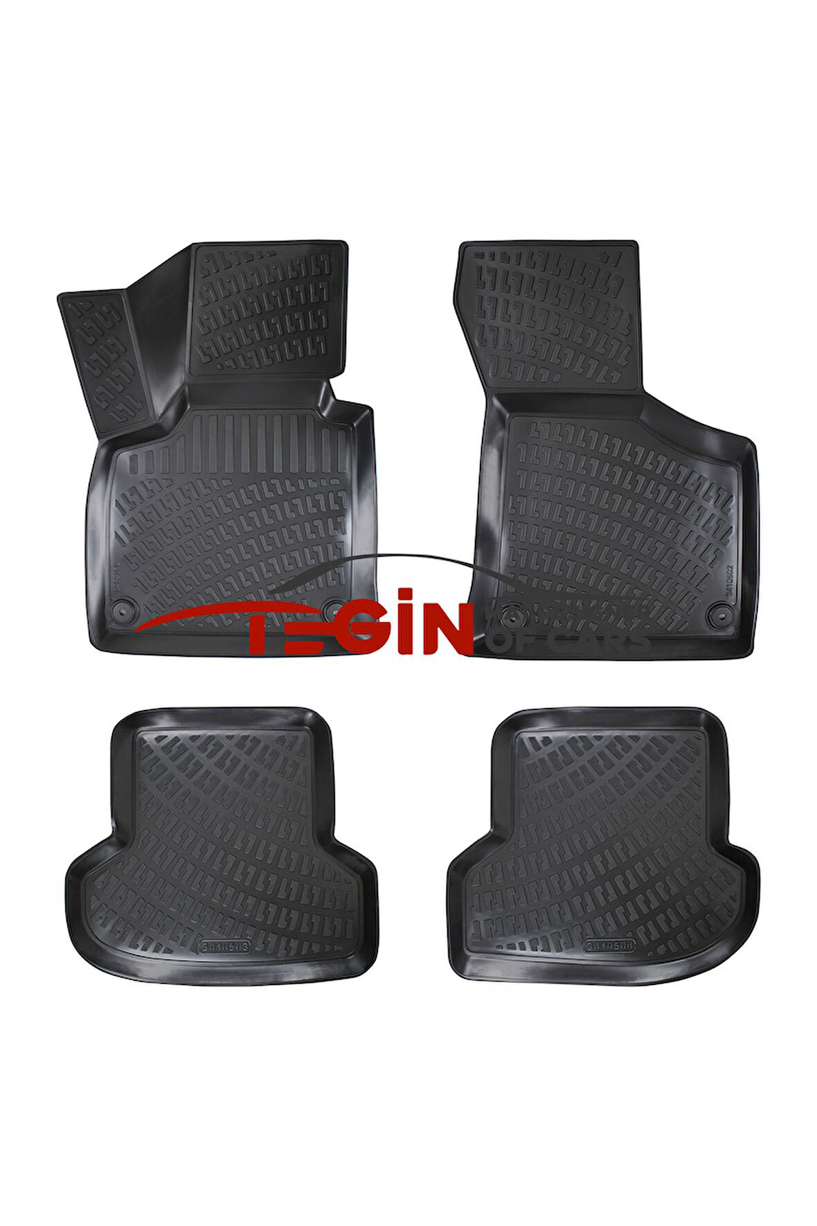 Audi A3 2007 3D Havuzlu Paspas Siyah