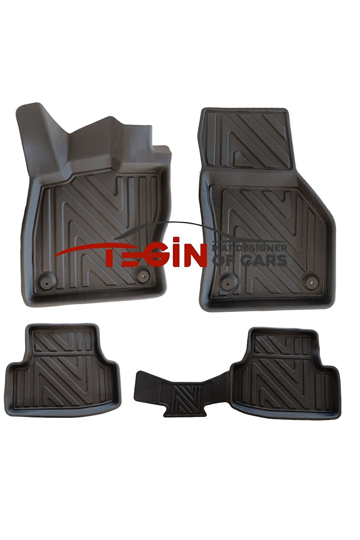 Audi A3 2013-2020 3D Havuzlu Paspas Siyah