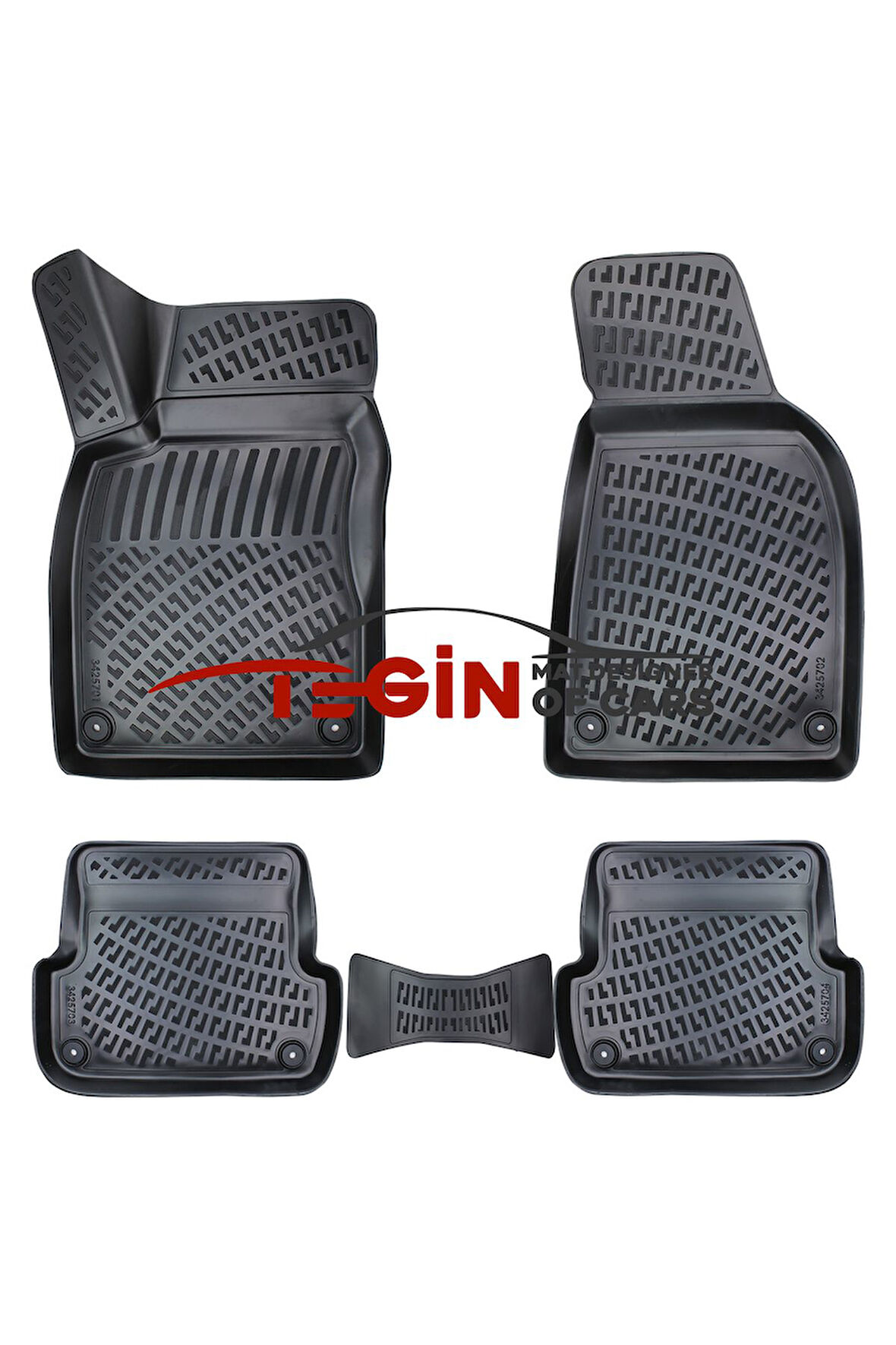 Audi A4 B6 2003 3D Havuzlu Paspas Siyah