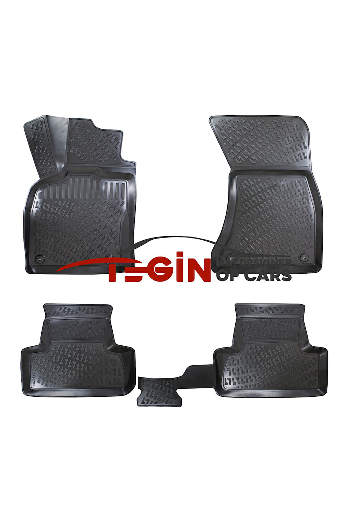 Audi Q5 2010 3D Havuzlu Paspas Siyah