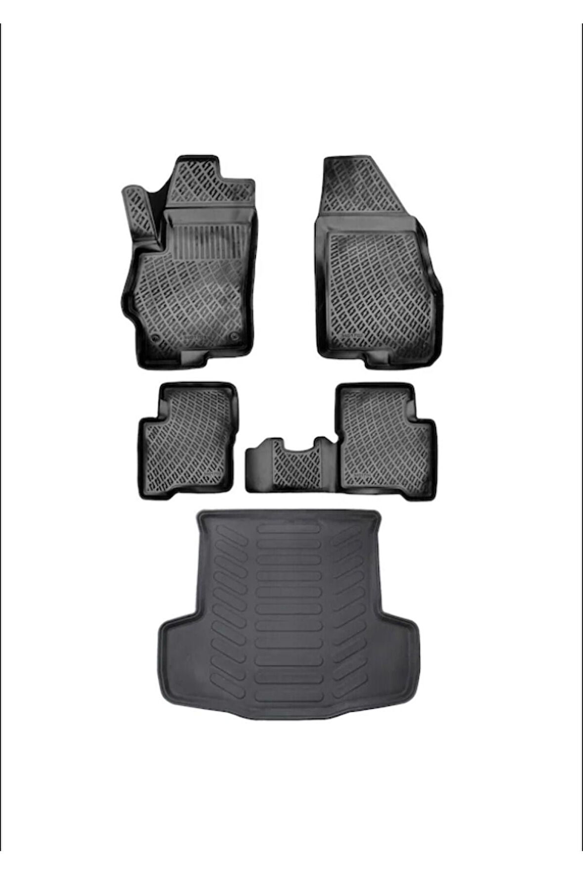 Bmw 3 serisi E90 Siyah 3D Havuzlu Paspas + Bagaj Havuzu 2006