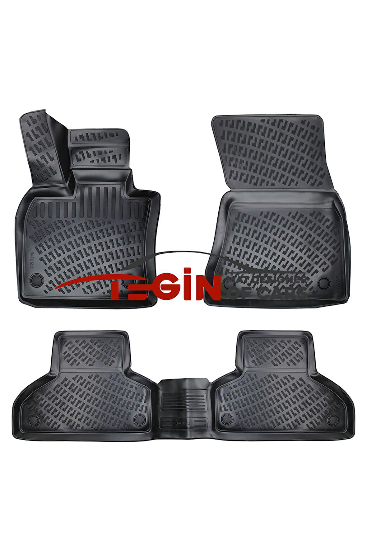 Bmw X5 F15 2013 3D Havuzlu Paspas Siyah