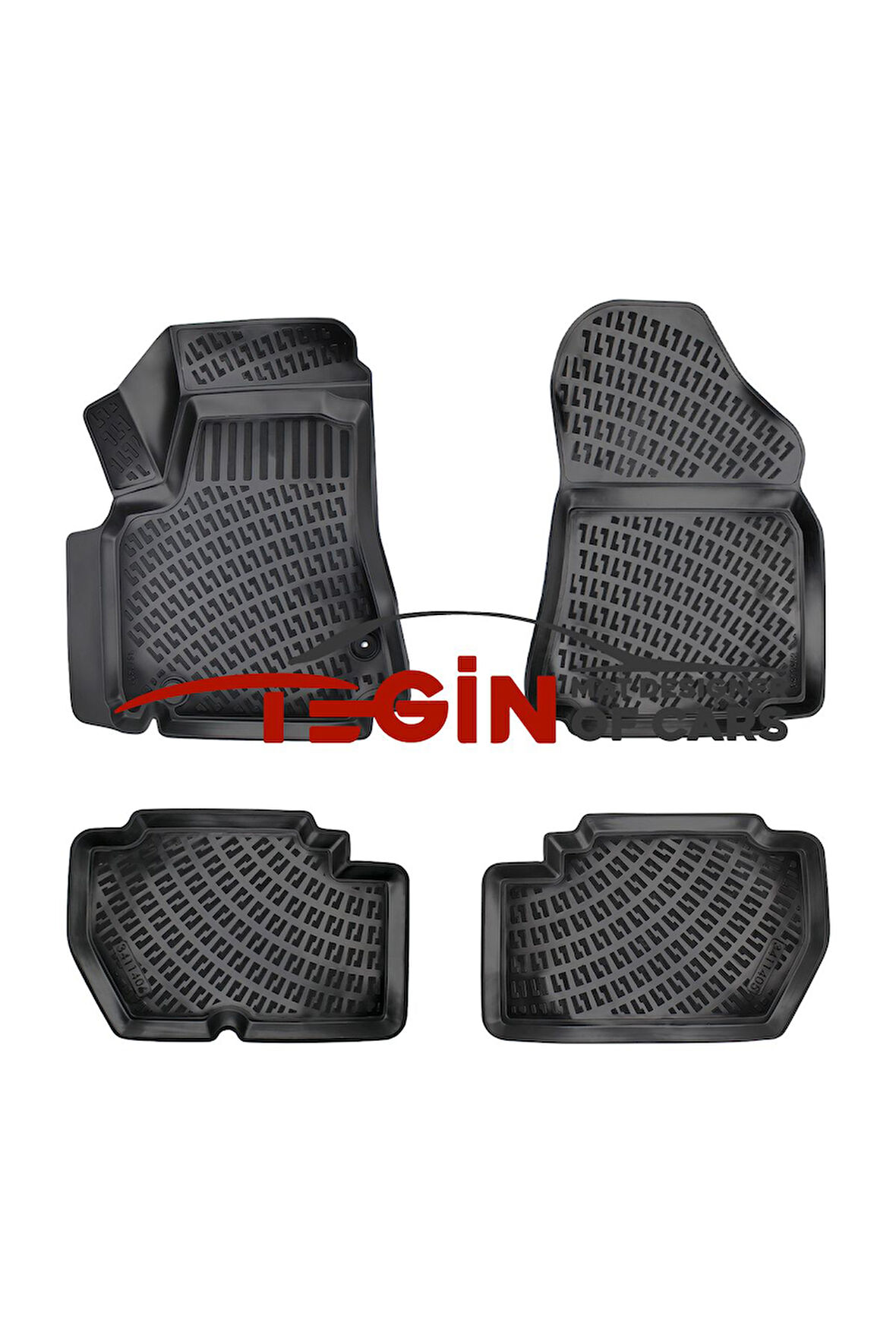 Citroen Berlingo 110 HP 2013 3D Havuzlu Paspas Siyah