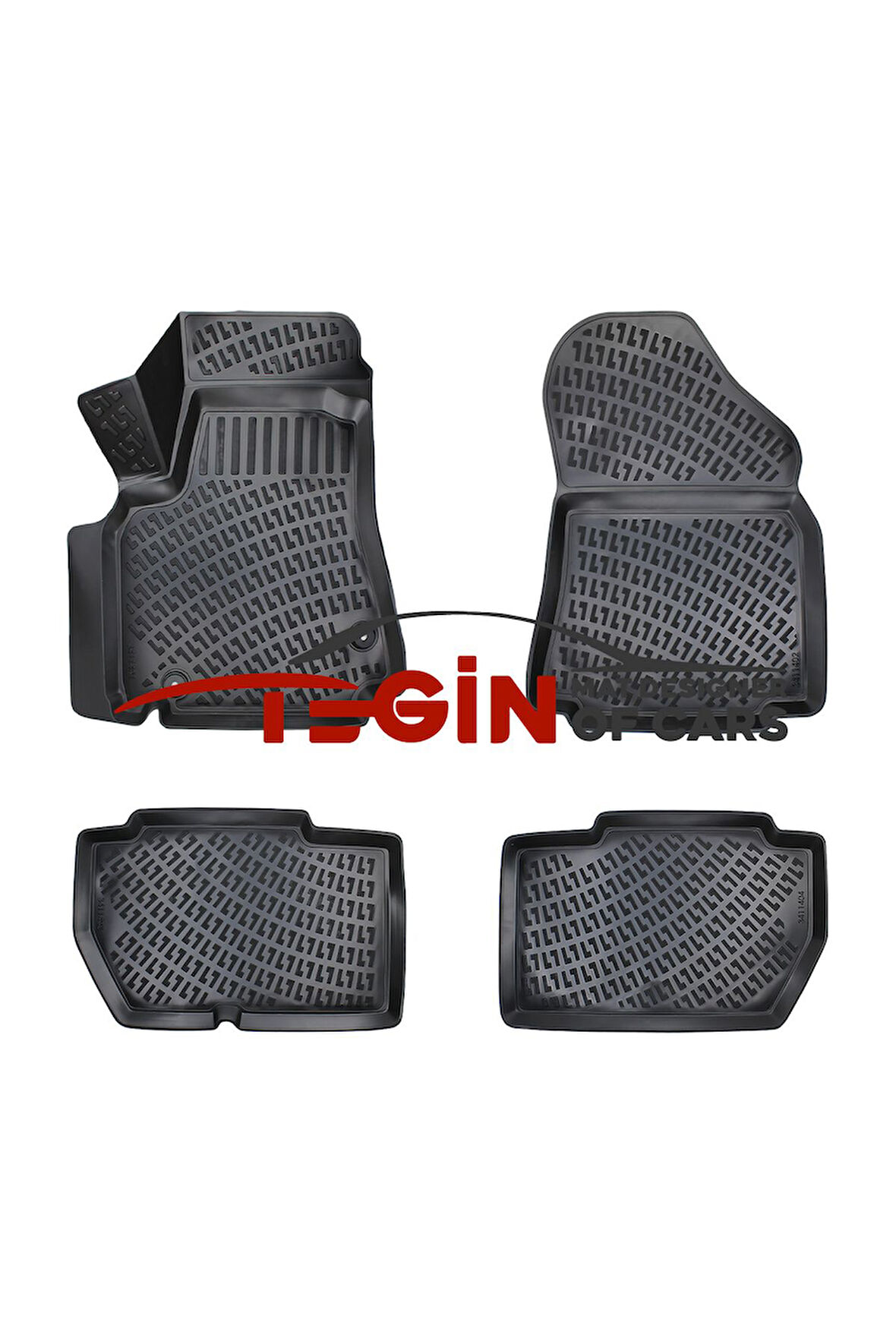 Citroen Berlingo 90 HP 2009 3D Havuzlu Paspas Siyah