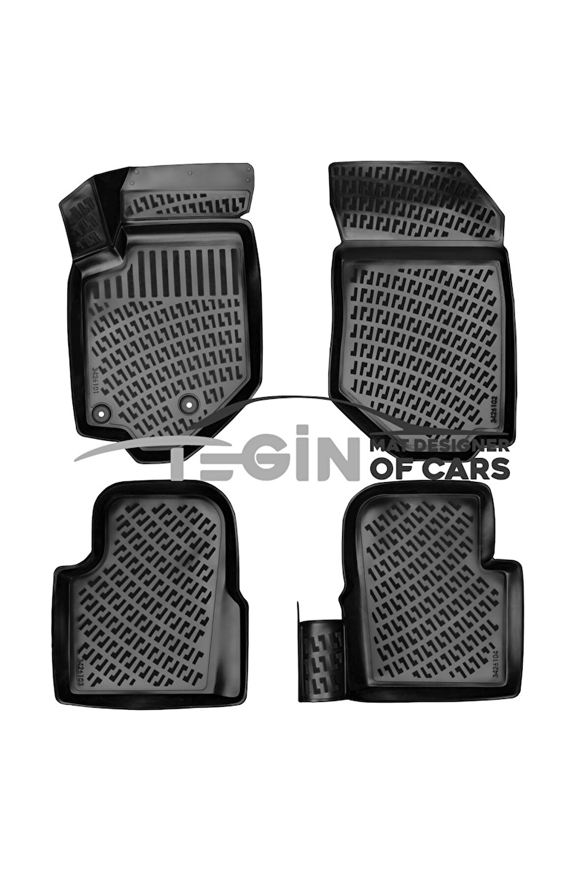 Citroen C4 2020 Sonrası 3D Havuzlu Paspas Siyah