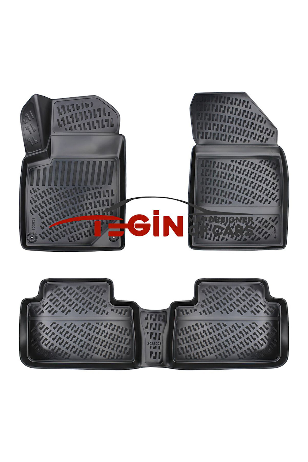 Citroen C5 2001-2007 3D Havuzlu Paspas Siyah