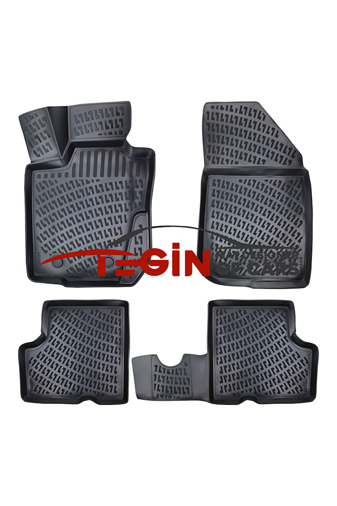 Dacia Duster 4x4 2017 3D Havuzlu Paspas Siyah