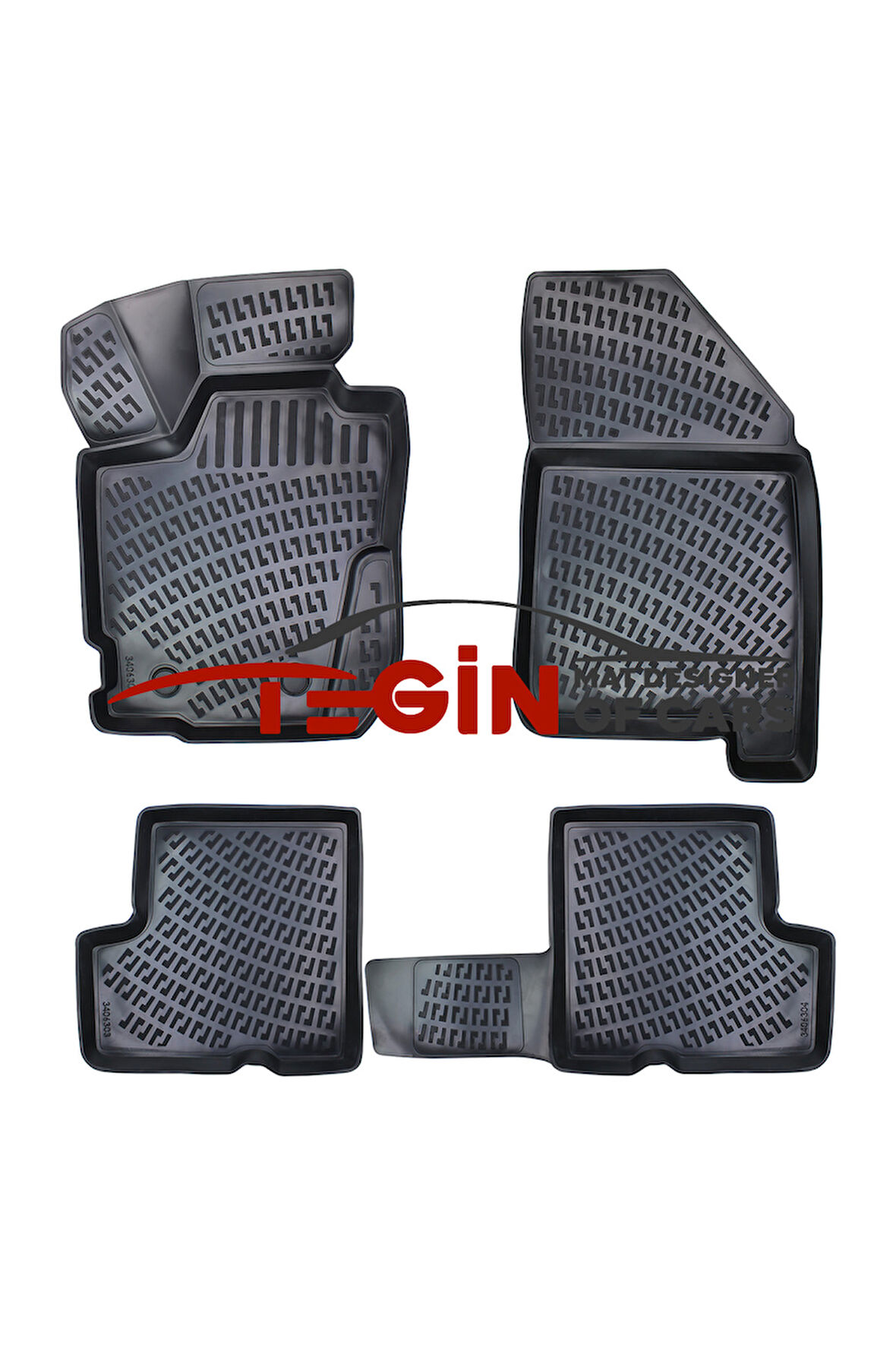 Dacia Duster 4x4 2023 3D Havuzlu Paspas Siyah