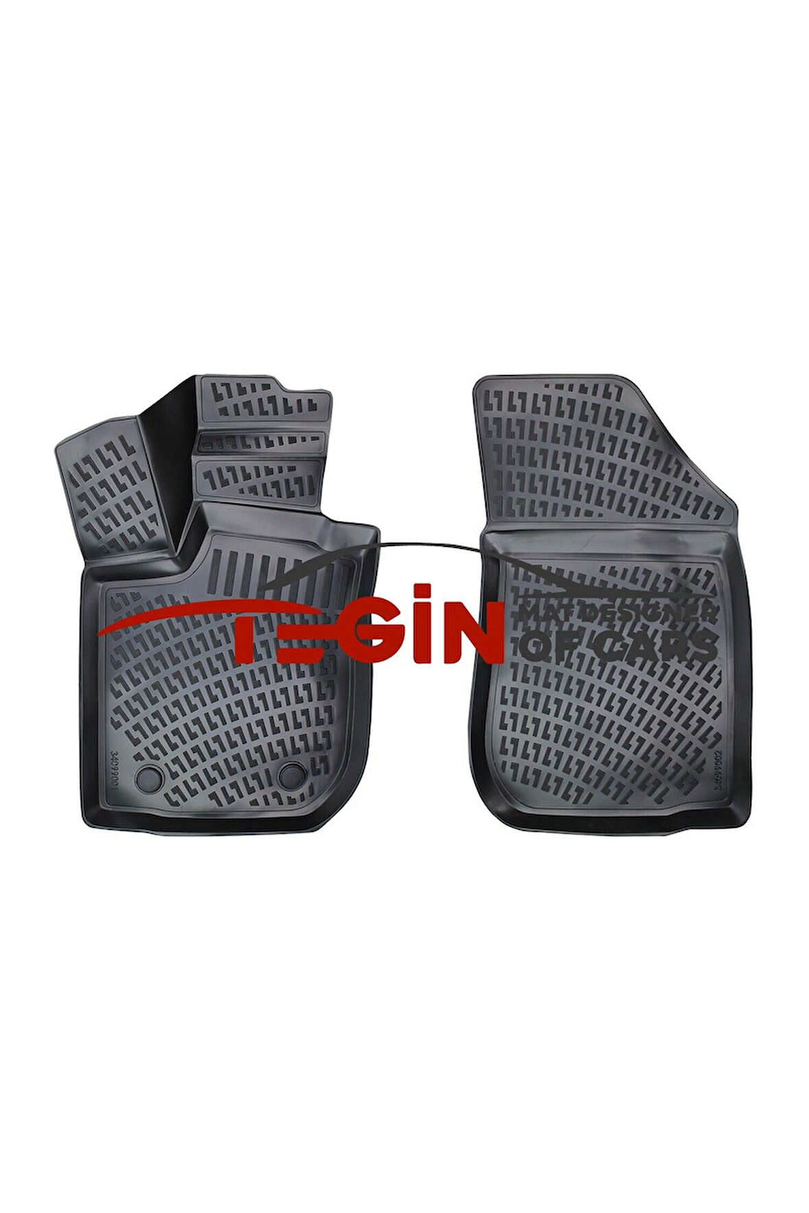 Dacia Logan 2 MCV Panelvan 2 Parça 2015 3D Havuzlu Paspas Siyah