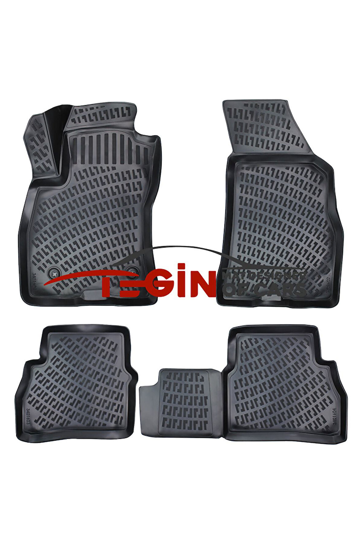 Fiat Doblo 2010-2015 3D Havuzlu Paspas Siyah