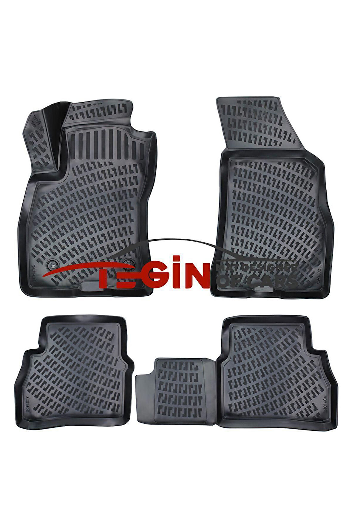 Fiat Doblo 2020 3D Havuzlu Paspas Siyah