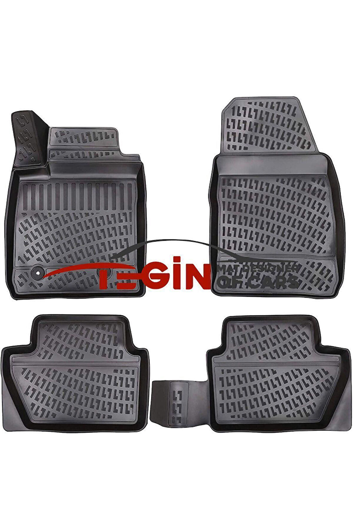 Ford Ecosport 2013 3d Havuzlu Paspas Siyah