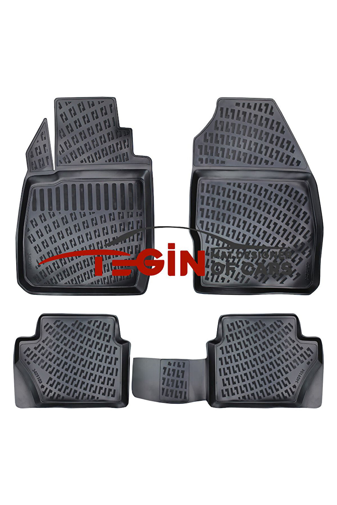 Fiesta 2007 3D Havuzlu Paspas Siyah