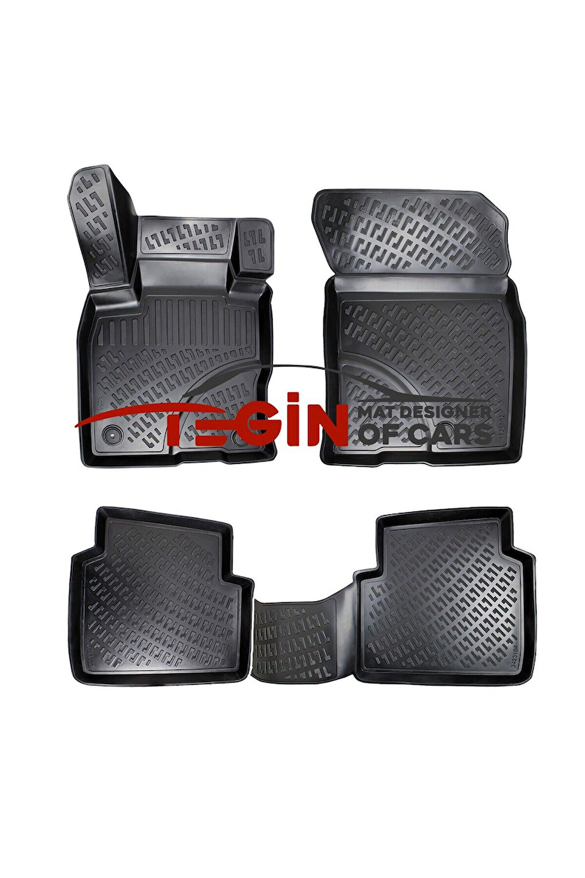 Kuga 2019 sonrası 3D Havuzlu Paspas Siyah