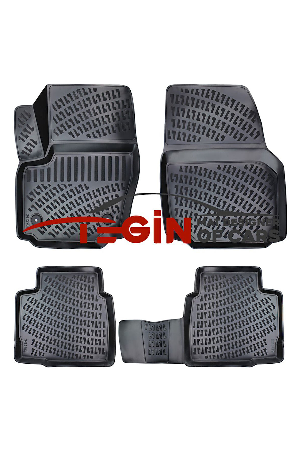 Mondeo 2014 3D Havuzlu Paspas Siyah