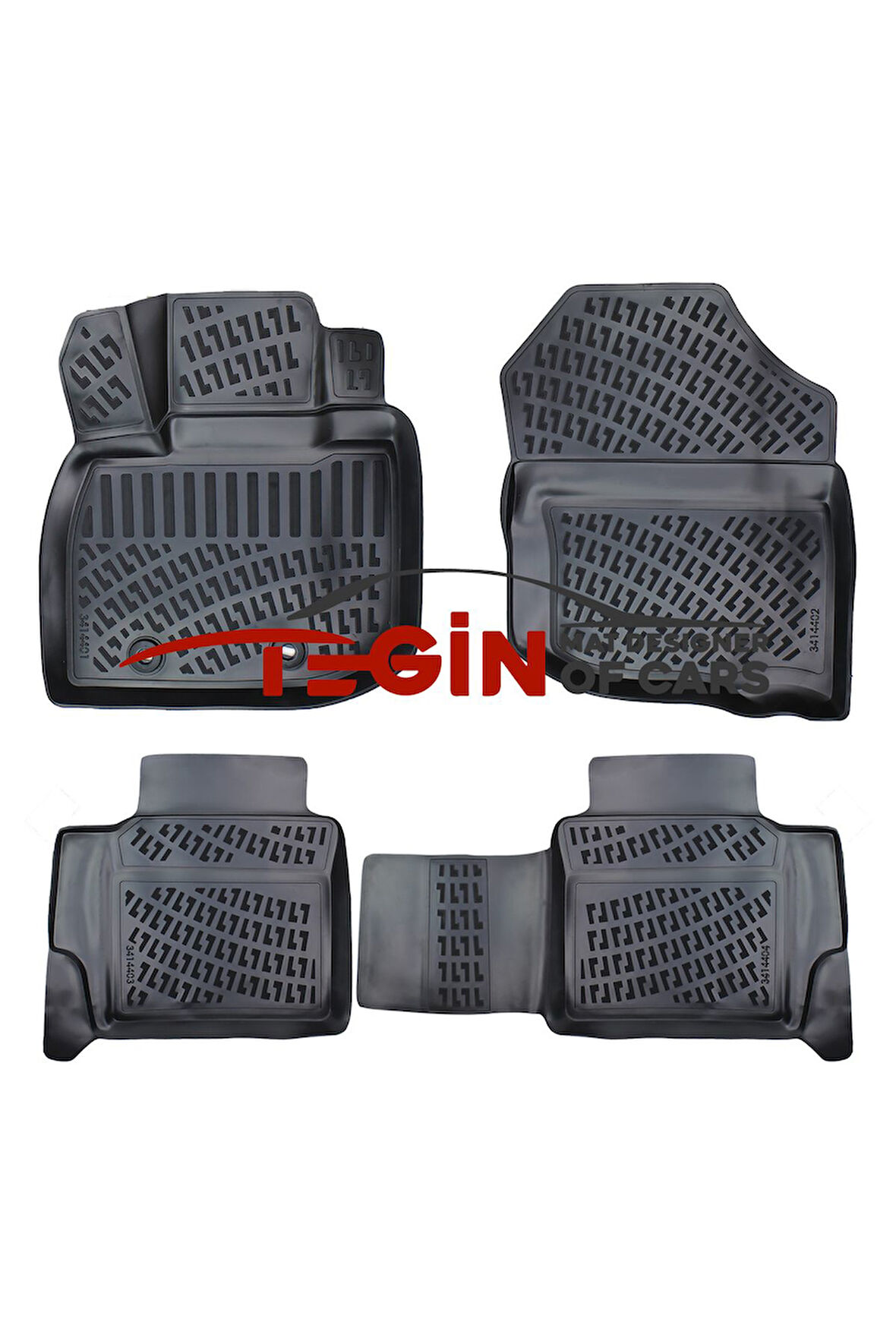 Honda City 2009-2013 3D Havuzlu Paspas Siyah