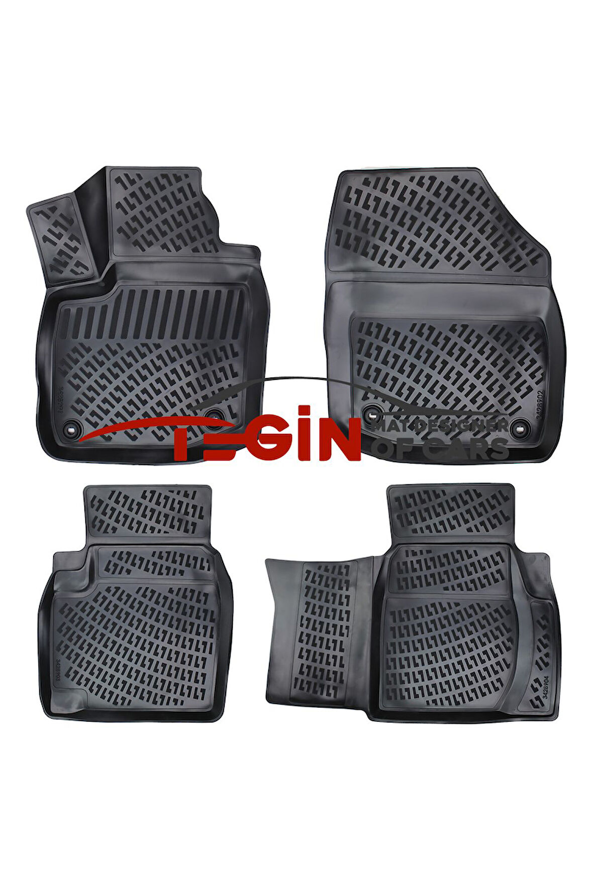 Honda Civic HB 2012-2016 3D Havuzlu Paspas Siyah