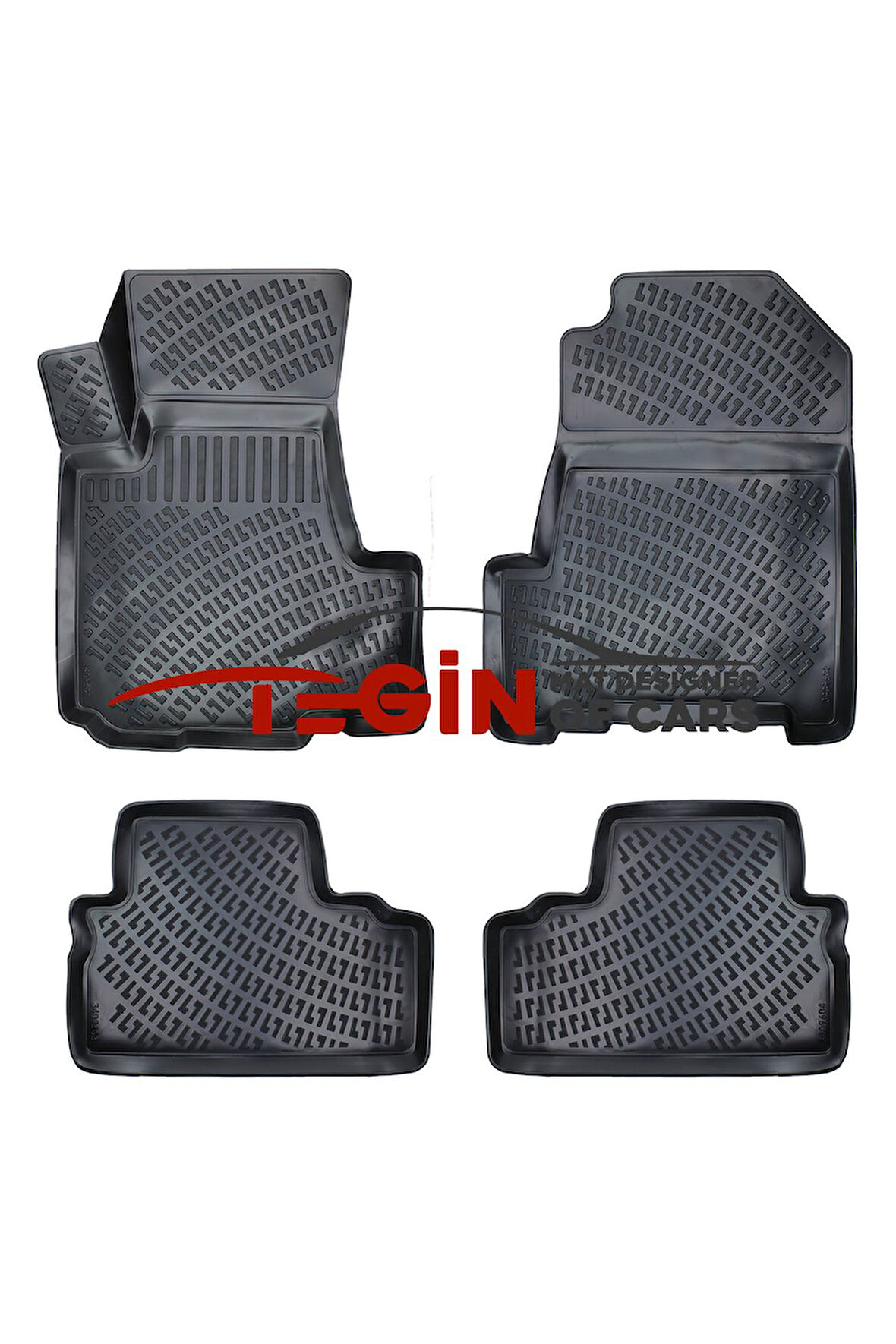 Honda CR-V 2008 3D Havuzlu Paspas Siyah